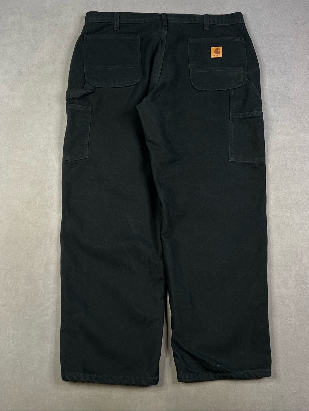 Carhartt Men’s Black Cargo Work Pants with Utility Pockets